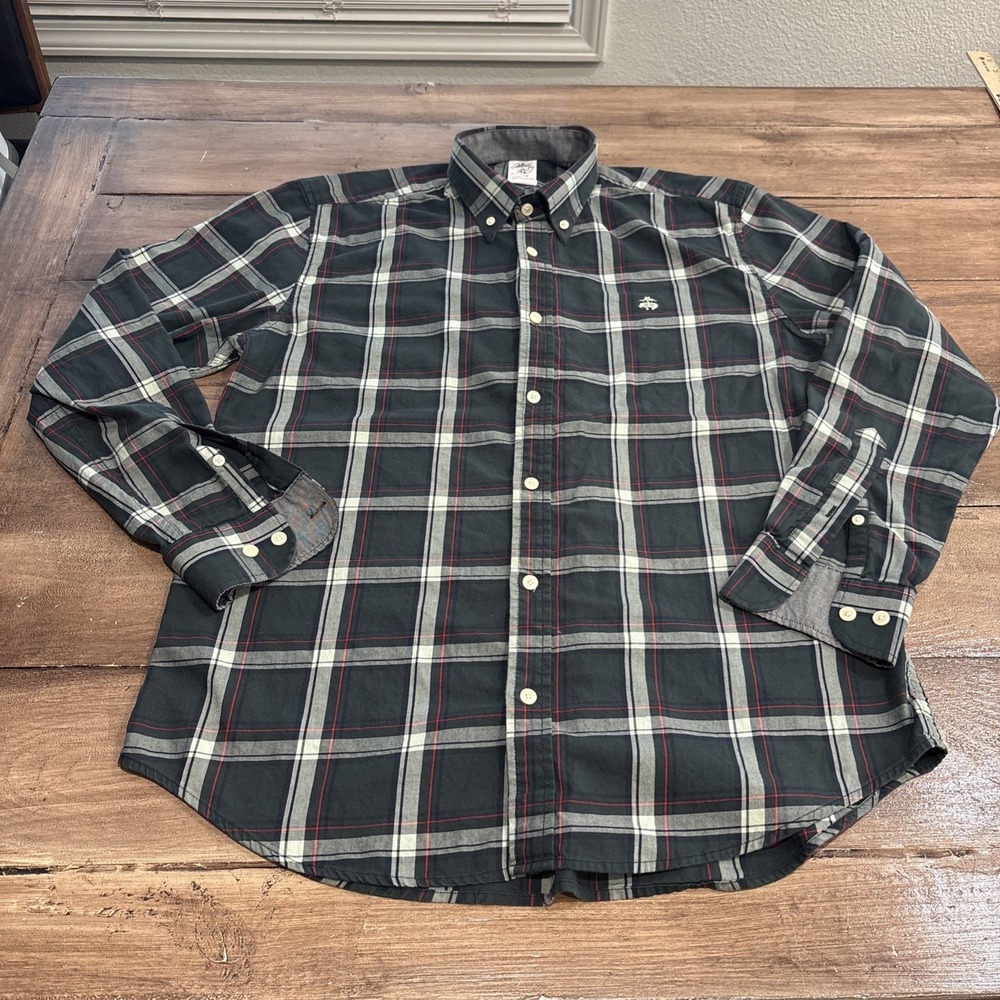 Brooks‎ Brothers Shirt X Large Plaid 1818 Regent  Career Casual